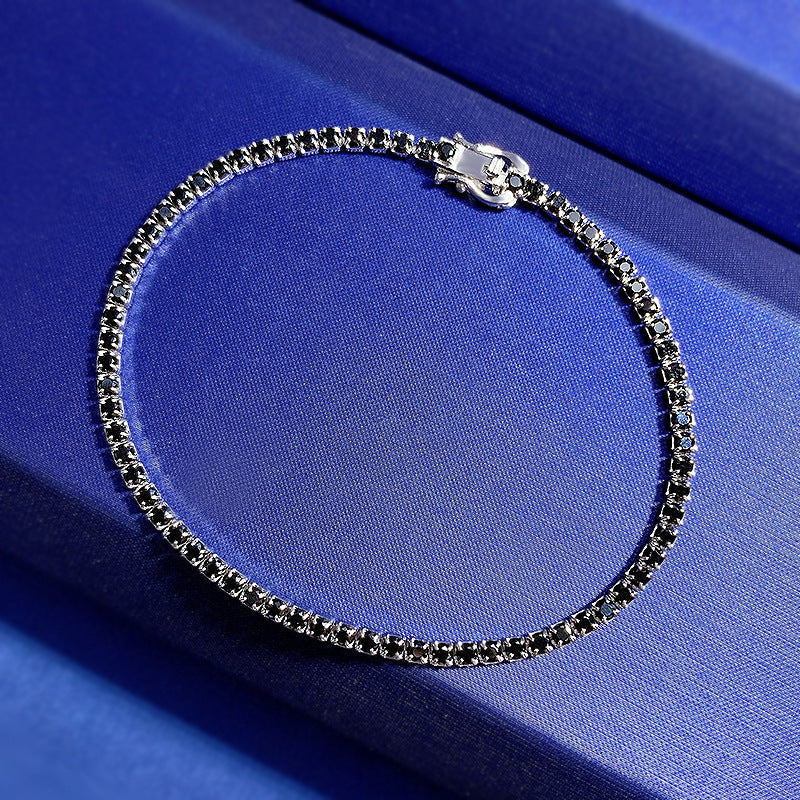 Women's Classic Multi-Color Tennis Bracelet in Sterling Silver Shineofdiamond