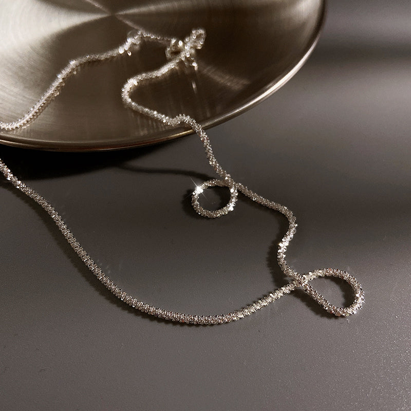 Classic 925 Sterling Silver Gypsophila Necklace Shineofdiamond