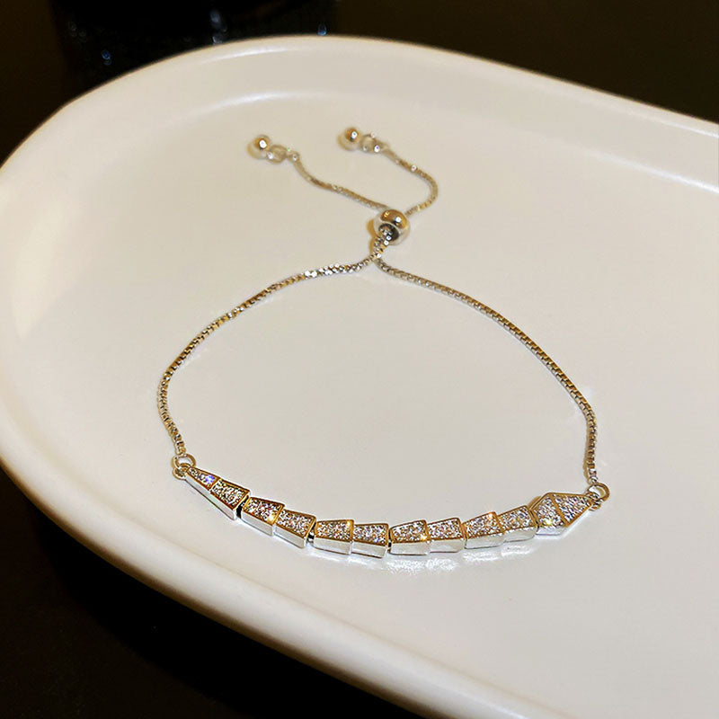 Chic Paved Slider Clasp Fashion Bracelet Dobrilajewelry