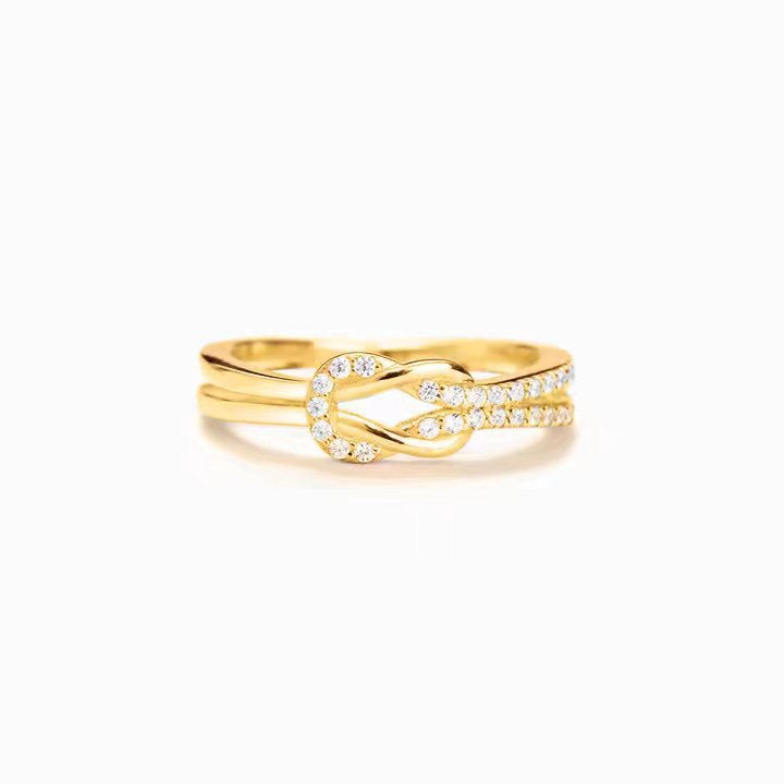 Simple Infinity Sterling Silver Band Shine of Diamond