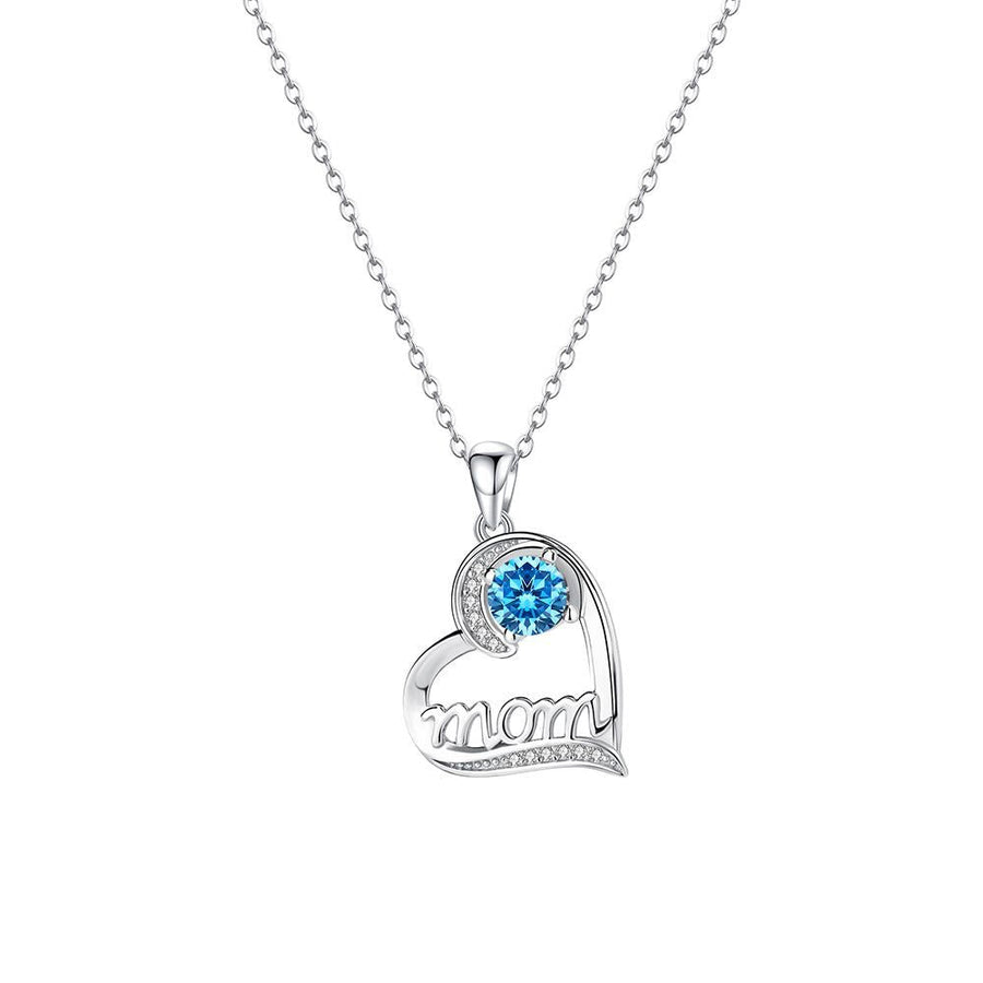Heart Design Sterling Silver Necklace For Mom Carly Jewelry