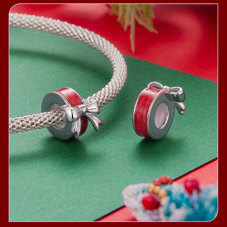 Christmas Themed 925 Sterling Silver Charms for Bracelets & Necklace Shine of Diamond