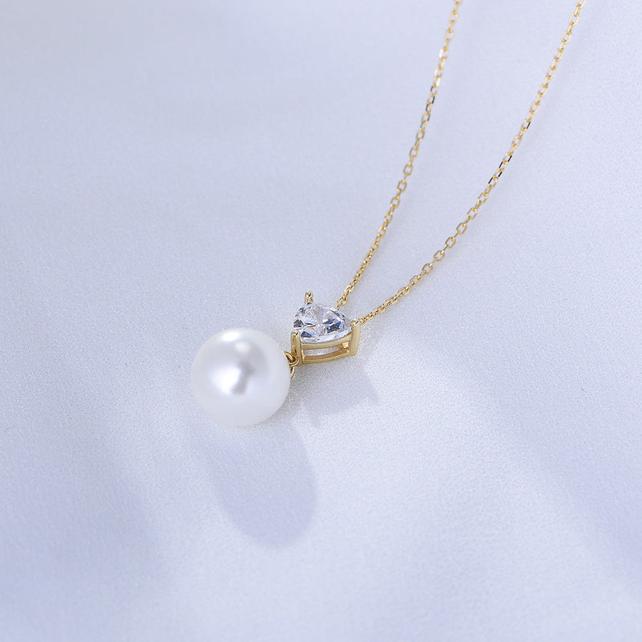 Sterling Silver Pearl Necklace For Mom Carly Jewelry