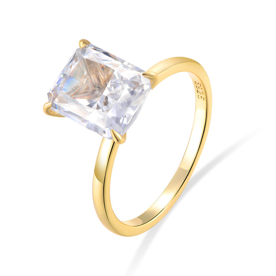 Stunning 4.0 CT Ice Cut Sterling SIiver Engagement Ring Shine of Diamond