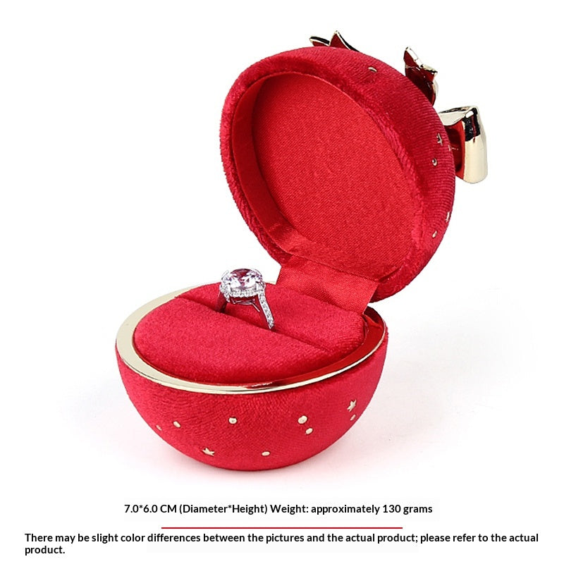 Romantic Spherical Bow-knot Jewelry Box for Ring and Necklace Shine of Diamond