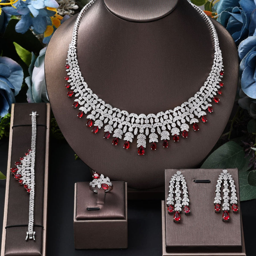 Fashionable and Dazzling Full Diamond Jewelry Set Shine of Diamond