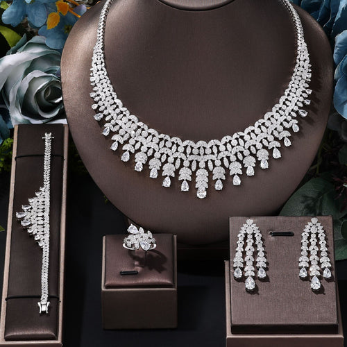 Fashionable and Dazzling Full Diamond Jewelry Set Shine of Diamond
