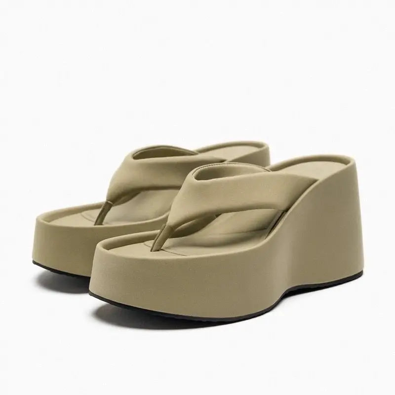 Ocean Blue Cushioned Strap - Flip-Flops CAAYWORLD