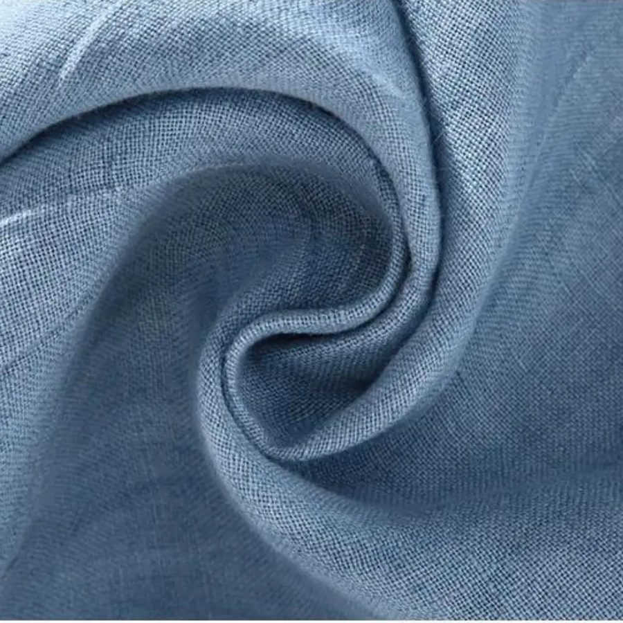 Ocean Blue Pure Linen Button-Down - Shirt CAAYWORLD