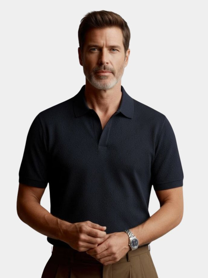 Old Money Cotton Polo Shirt - CAAYWORLD CAAYWORLD