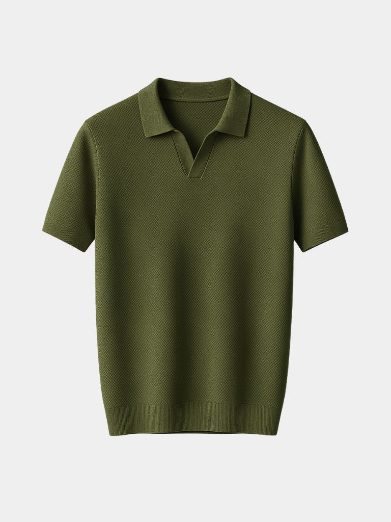 Old Money Cotton Polo Shirt - CAAYWORLD CAAYWORLD