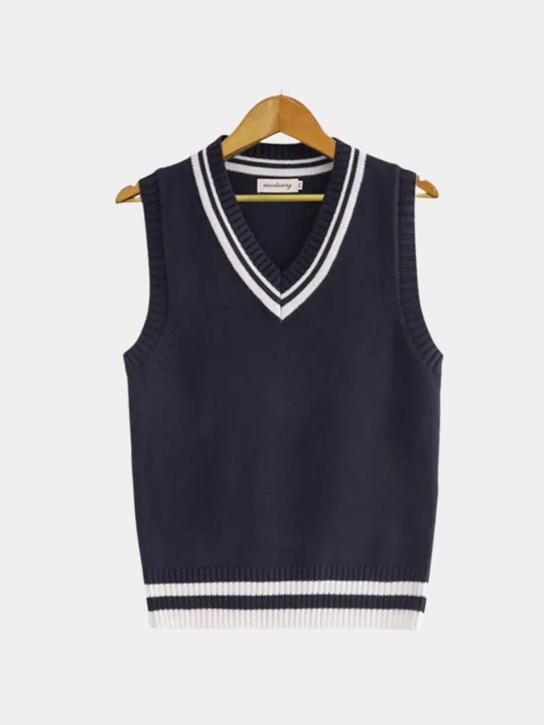 Old Money Essential Knit Vest - CAAYWORLD CAAYWORLD
