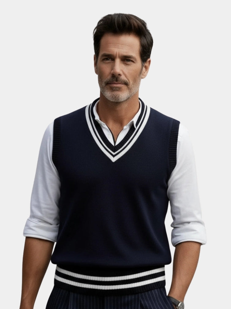 Old Money Essential Knit Vest - CAAYWORLD CAAYWORLD