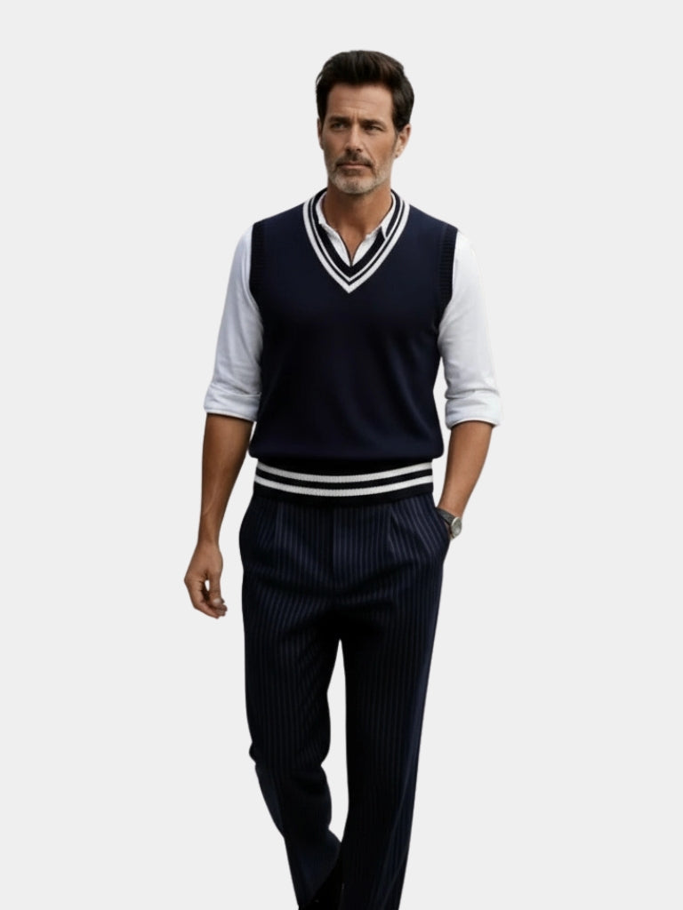 Old Money Essential Knit Vest - CAAYWORLD CAAYWORLD