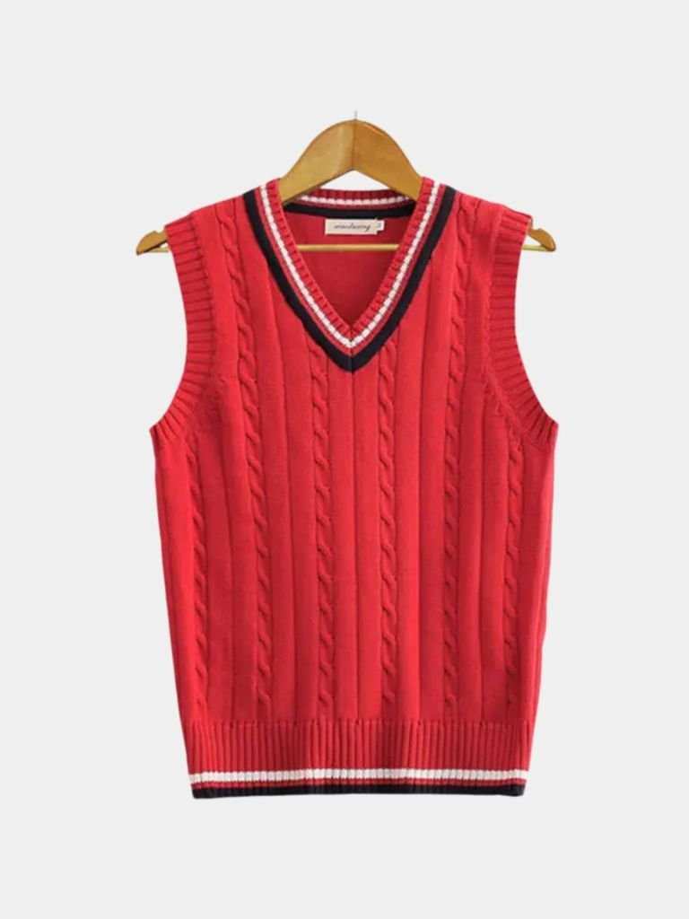 Old Money Essential Knit Vest - CAAYWORLD CAAYWORLD