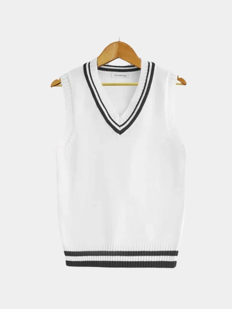 Old Money Essential Knit Vest - CAAYWORLD CAAYWORLD