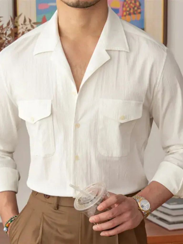 Old Money Long Sleeve Shirt - CAAYWORLD CAAYWORLD