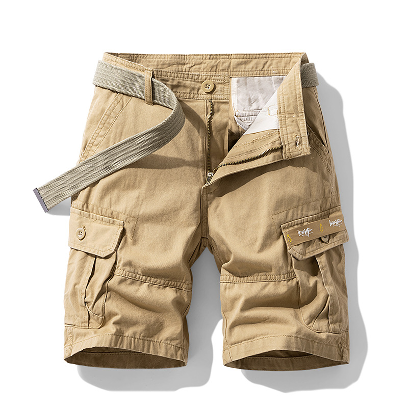 Olive Cotton Cargo - Shorts CAAYWORLD MEN