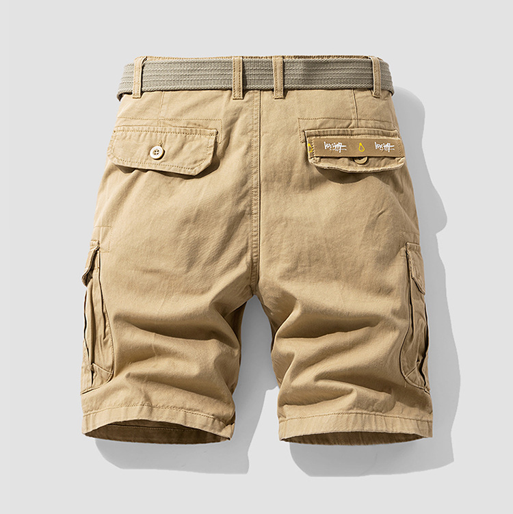 Olive Cotton Cargo - Shorts CAAYWORLD MEN
