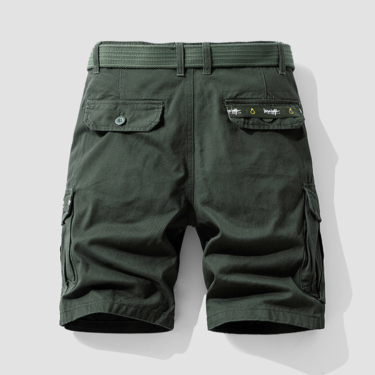 Olive Cotton Cargo - Shorts CAAYWORLD MEN