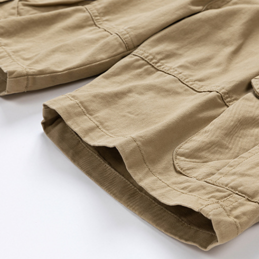 Olive Cotton Cargo - Shorts CAAYWORLD MEN