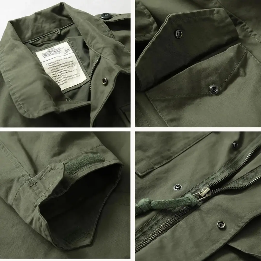 Olive Cotton M65 Field - Coat CAAYWORLD