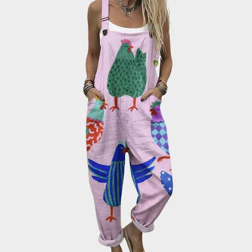 Willow - Comfortable Printed Overalls