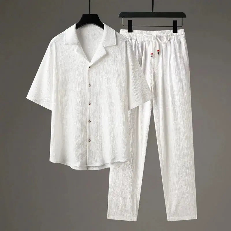 Oversized Linen - Two-Piece Set CAAYWORLD