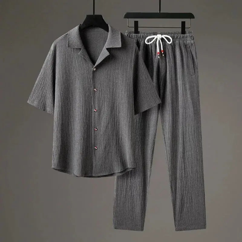Oversized Linen - Two-Piece Set CAAYWORLD