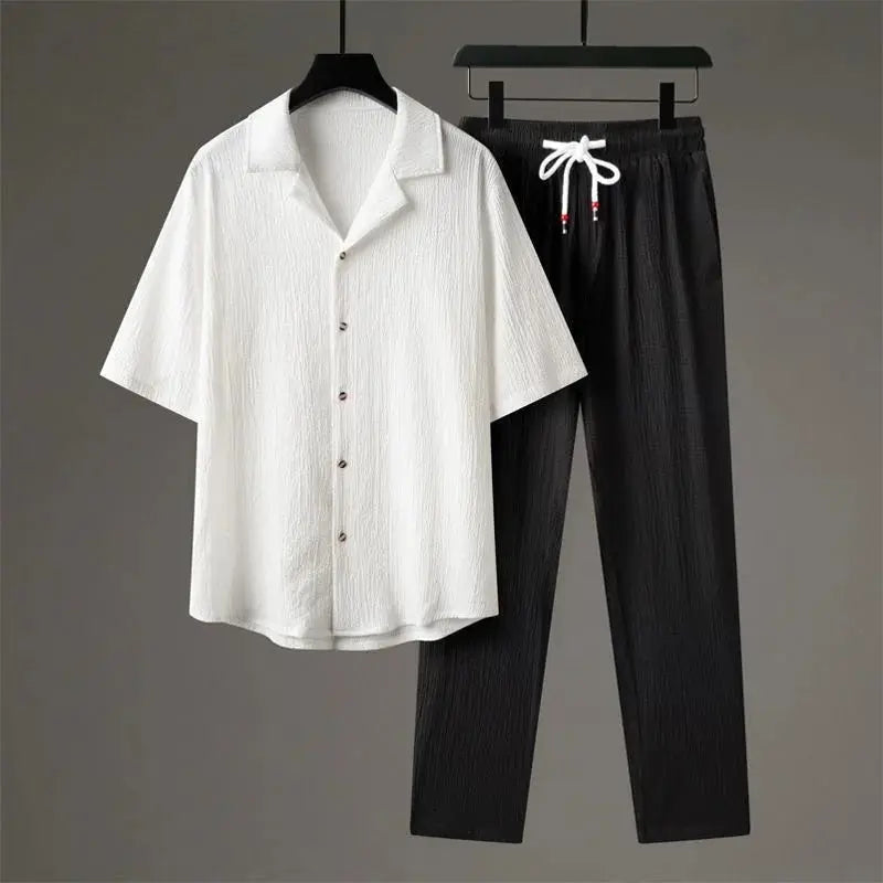 Oversized Linen - Two-Piece Set CAAYWORLD