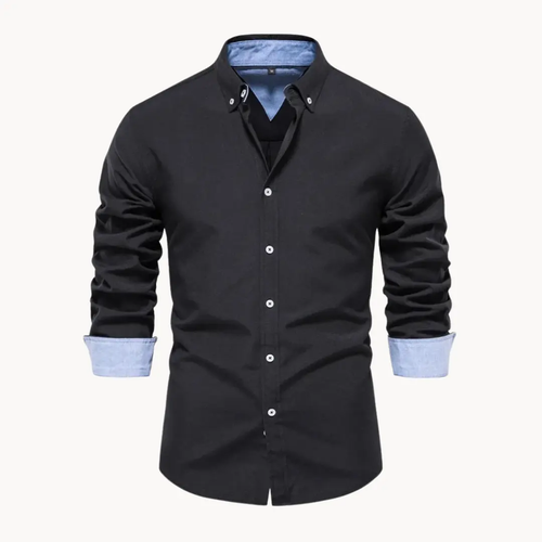 Oxford Long Sleeve Button-Down - Shirt CAAYWORLD
