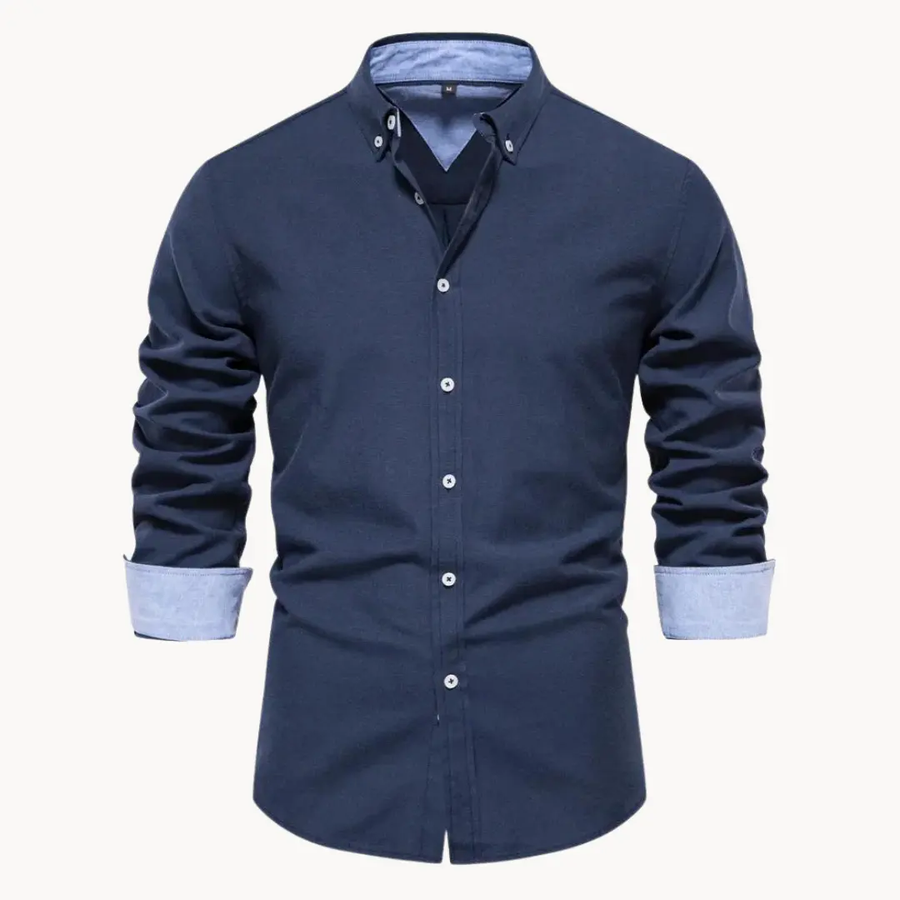 Oxford Long Sleeve Button-Down - Shirt CAAYWORLD
