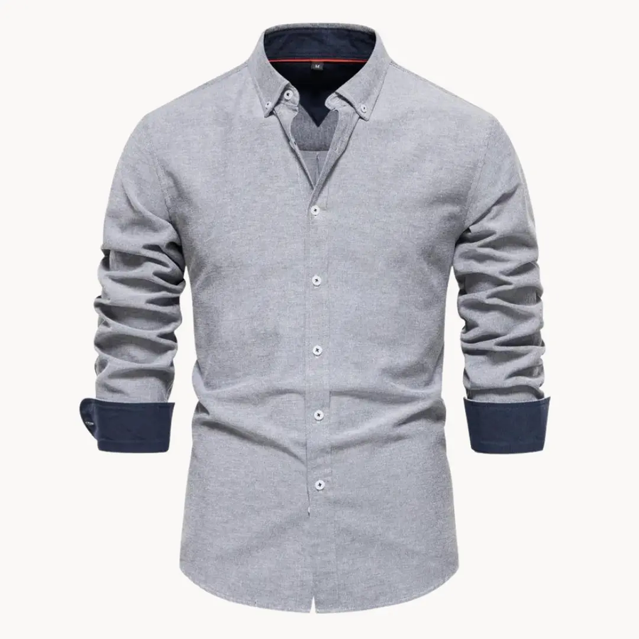Oxford Long Sleeve Button-Down - Shirt CAAYWORLD