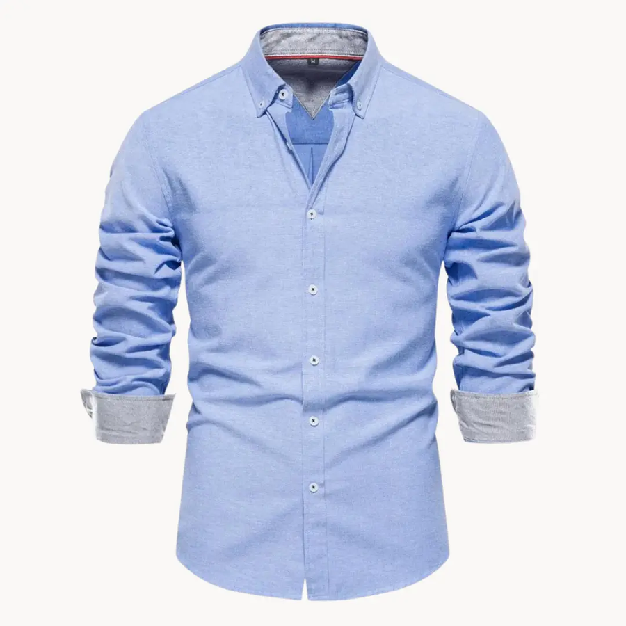 Oxford Long Sleeve Button-Down - Shirt CAAYWORLD