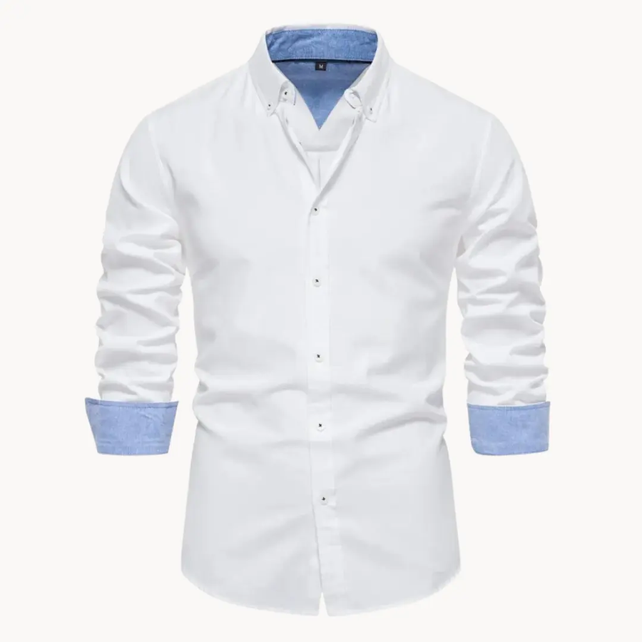 Oxford Long Sleeve Button-Down - Shirt CAAYWORLD