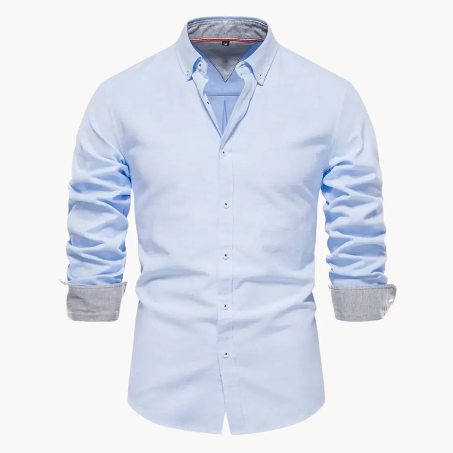 Oxford Long Sleeve Button-Down - Shirt CAAYWORLD