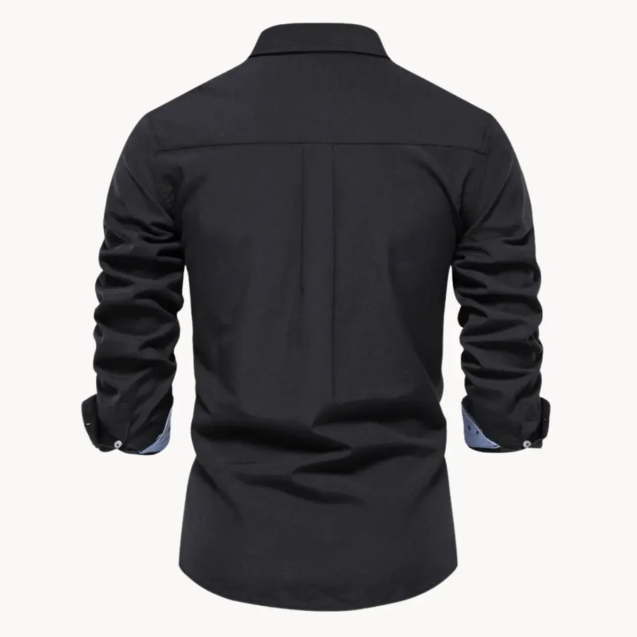 Oxford Long Sleeve Button-Down - Shirt CAAYWORLD