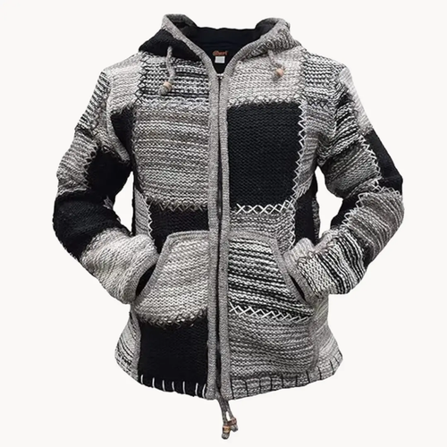 Patchwork Cotton Pullover - Sweater CAAYWORLD
