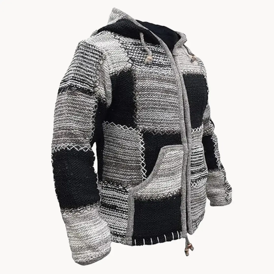 Patchwork Cotton Pullover - Sweater CAAYWORLD
