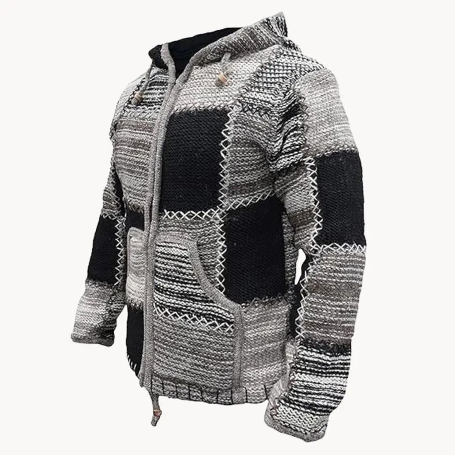 Patchwork Cotton Pullover - Sweater CAAYWORLD