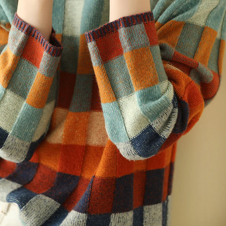 Patchwork Turtleneck - Sweater CAAYWORLD