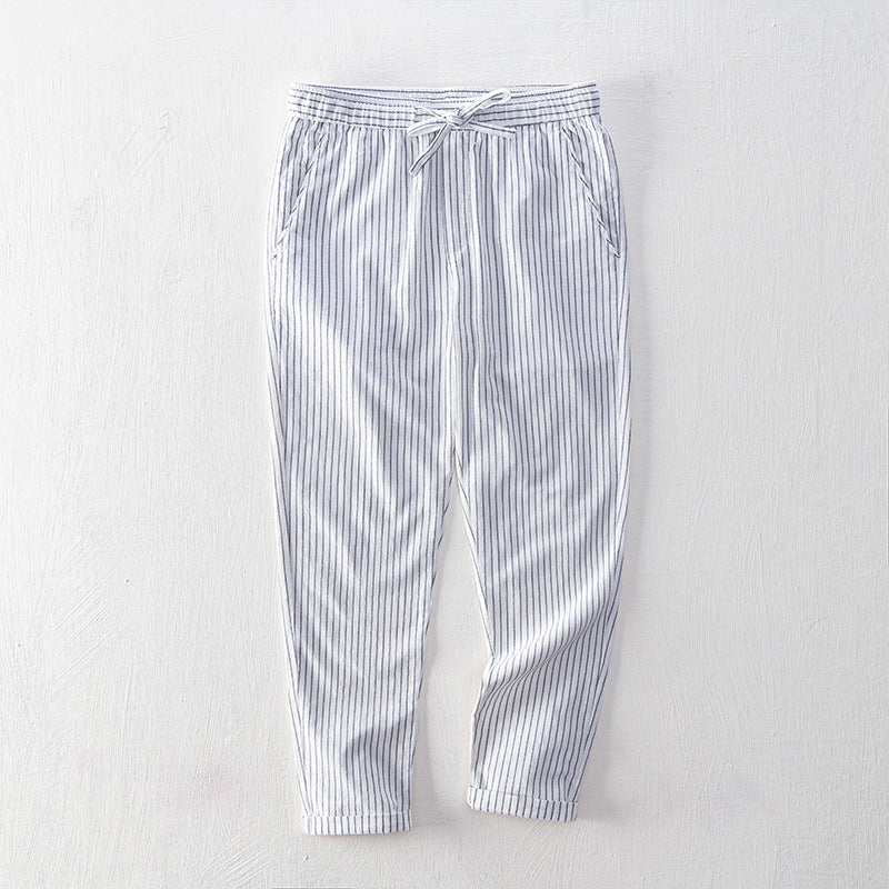 Pinstripe Cotton Tailored - Trousers CAAYWORLD MEN