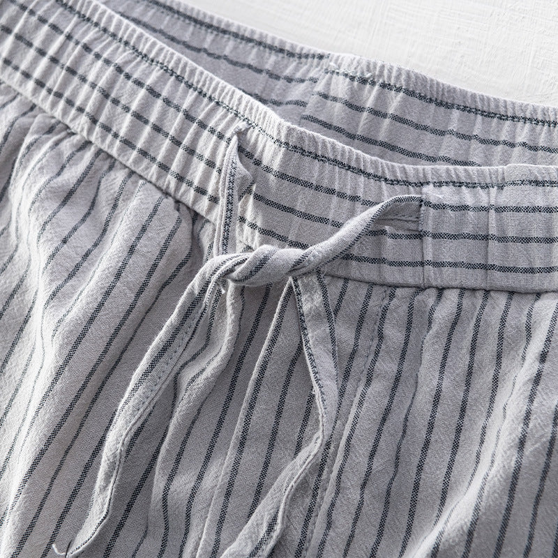 Pinstripe Cotton Tailored - Trousers CAAYWORLD MEN