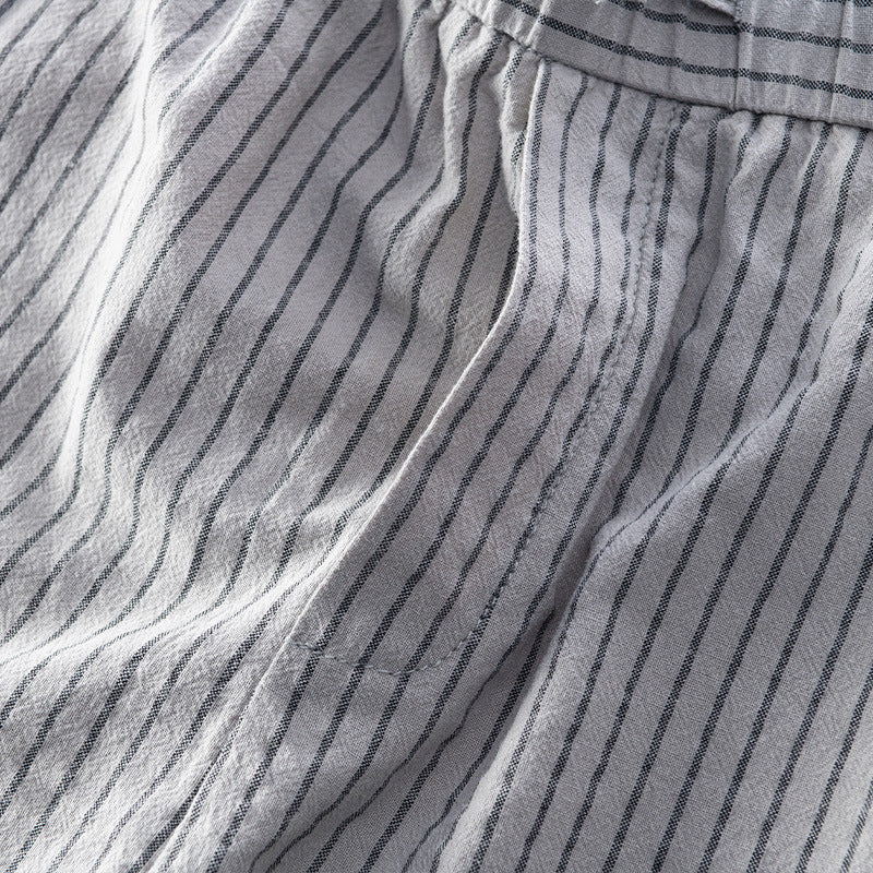 Pinstripe Cotton Tailored - Trousers CAAYWORLD MEN