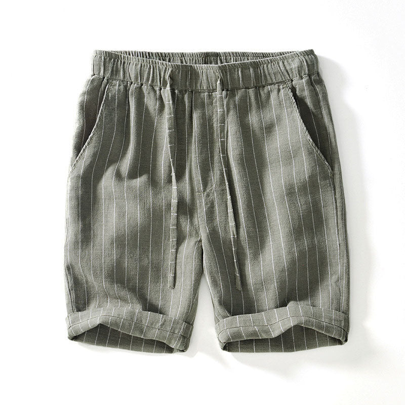Pinstripe Linen - Shorts CAAYWORLD MEN