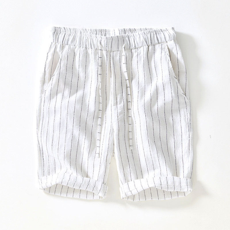 Pinstripe Linen - Shorts CAAYWORLD MEN