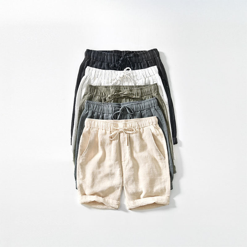 Pinstripe Linen - Shorts CAAYWORLD MEN