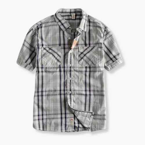 Plaid Button-Down - Shirt CAAYWORLD