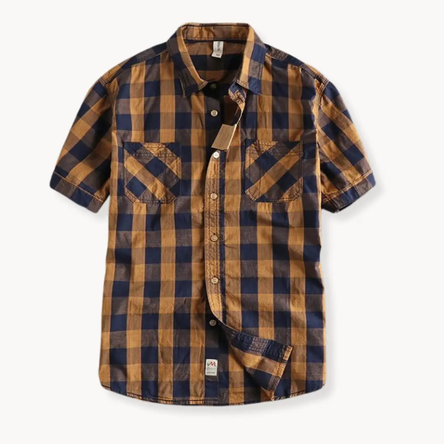 Plaid Button-Down - Shirt CAAYWORLD