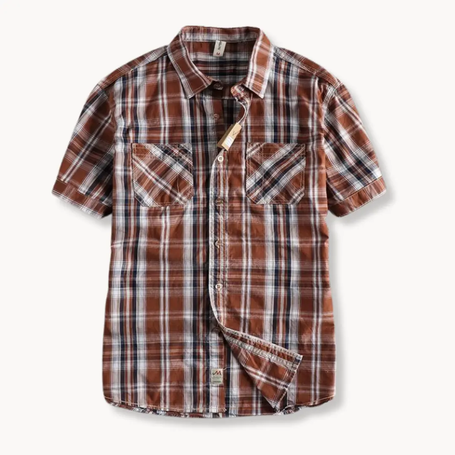 Plaid Button-Down - Shirt CAAYWORLD